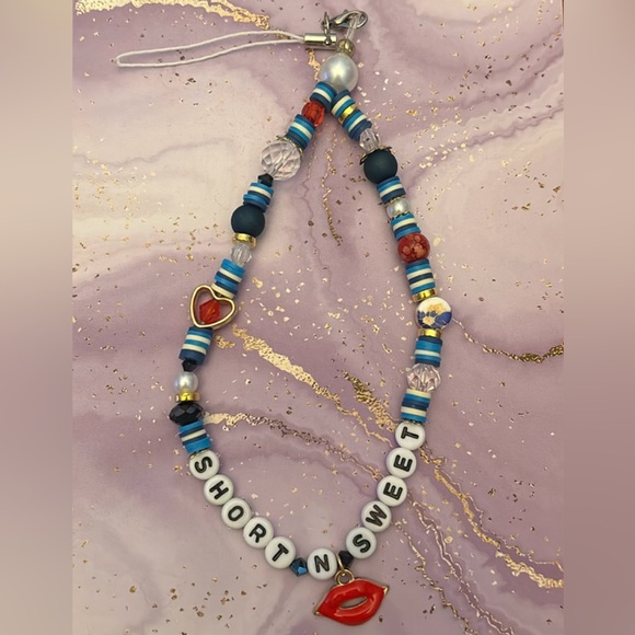 Sabrina Carpenter Accessories - Sabrina Carpenter “Short N Sweet” album inspired handmade phone charm